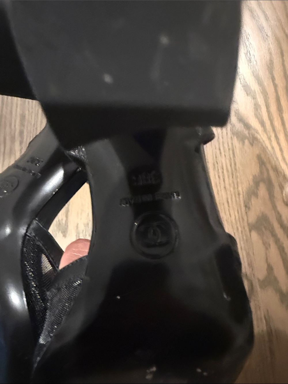 CHANEL Black Pointed Slingback Pumps - Picture 3 of 6